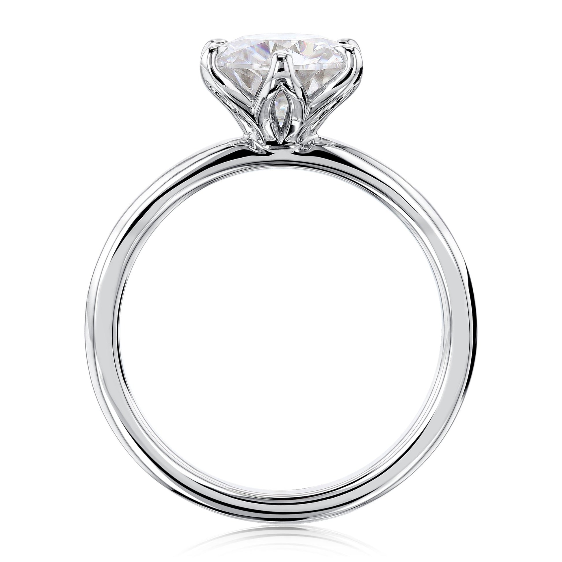 Kobelli 1.9ct Round Moissanite 6-Prong Solitaire Floating Bridal Set