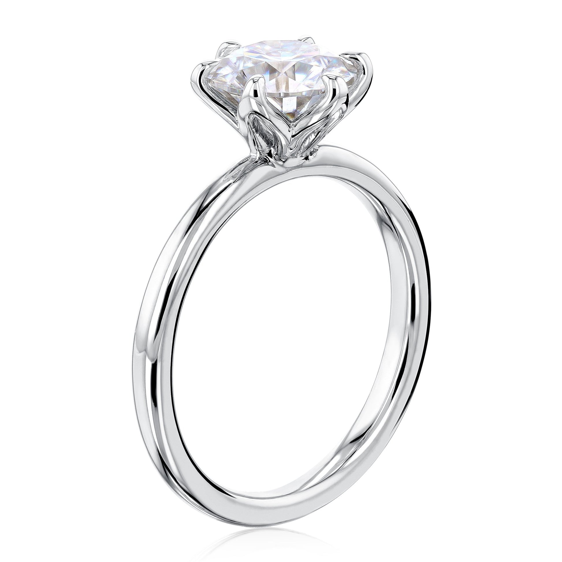 Kobelli 1.9ct Round Moissanite 6-Prong Solitaire Floating Bridal Set