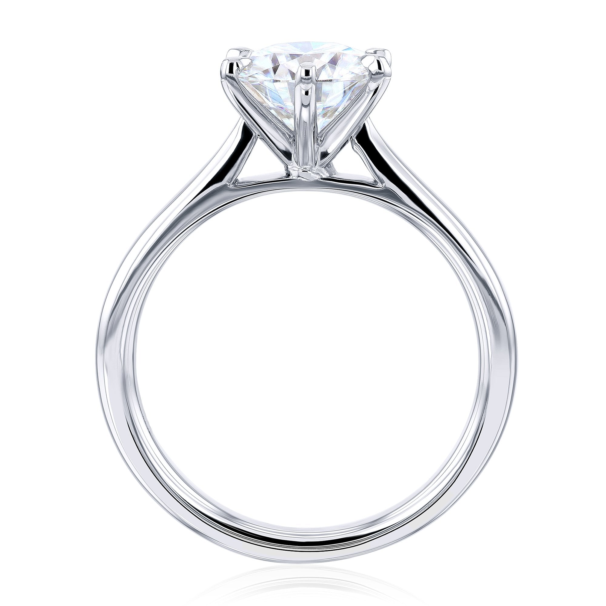 Kobelli 1.5ct Round Moissanite 6-Prong Solitaire Engagement Ring