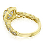 Colleen 1.70-Carat Cushion Halo Scallop Vintage Bridal Set