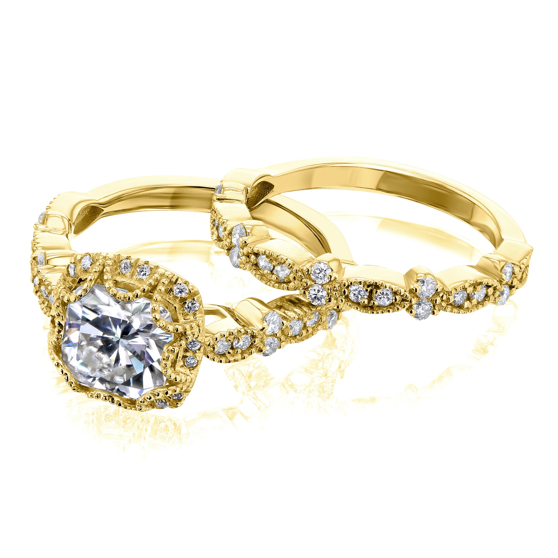 2.2 Carat Moissanite Colleen Bridal Set