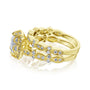 Colleen 1.70-Carat Cushion Halo Scallop Vintage Bridal Set