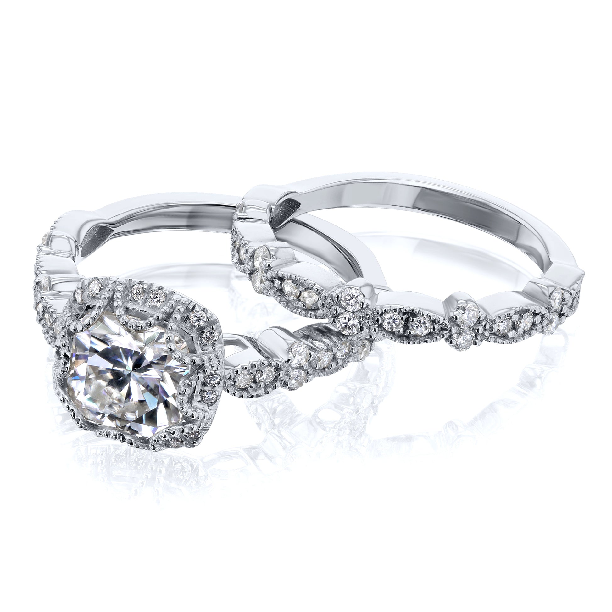 2.2 Carat Moissanite Colleen Bridal Set