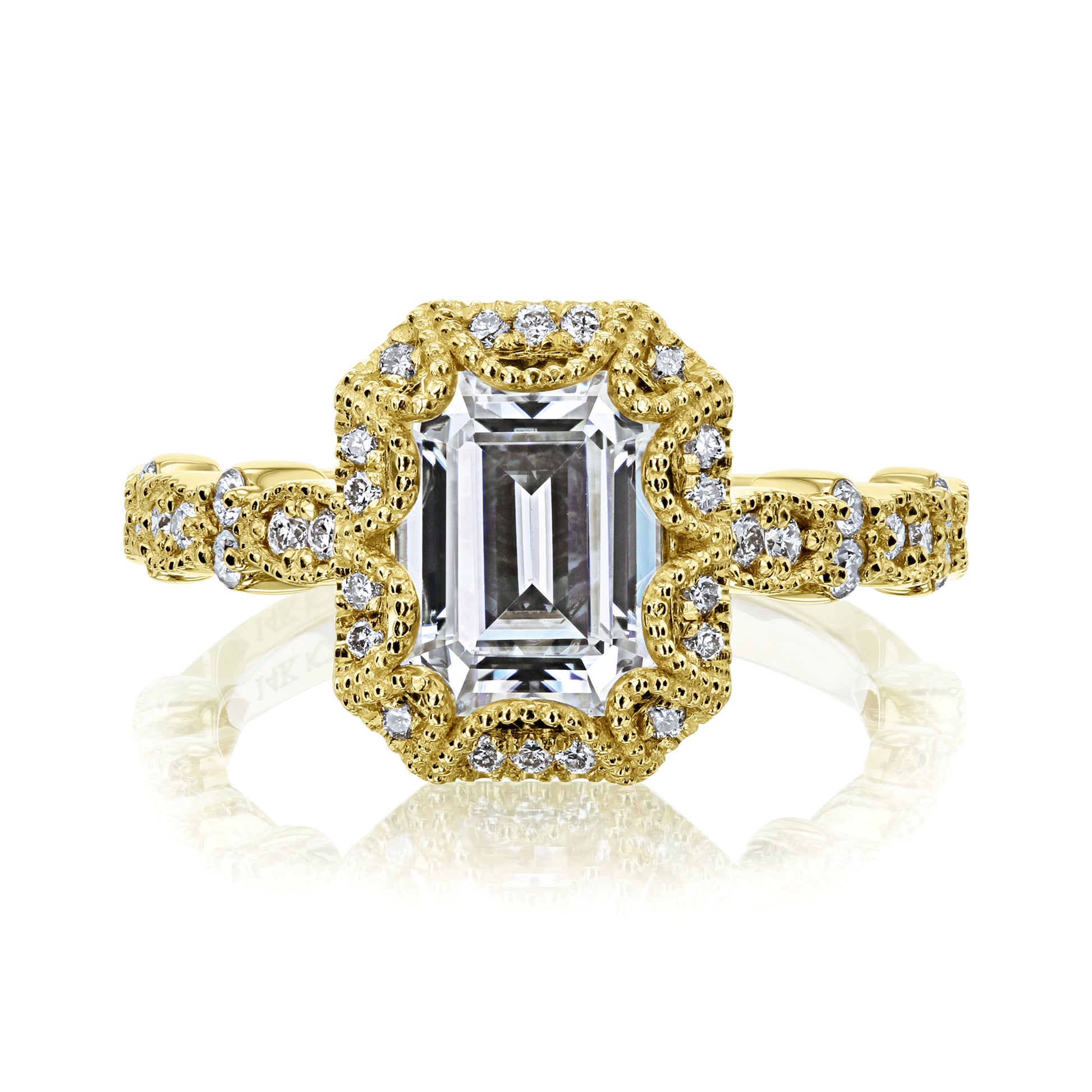 2 Carat Moissanite Easton Ring