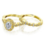 Kobelli 1.50ct Oval Moissanite Bridal Set