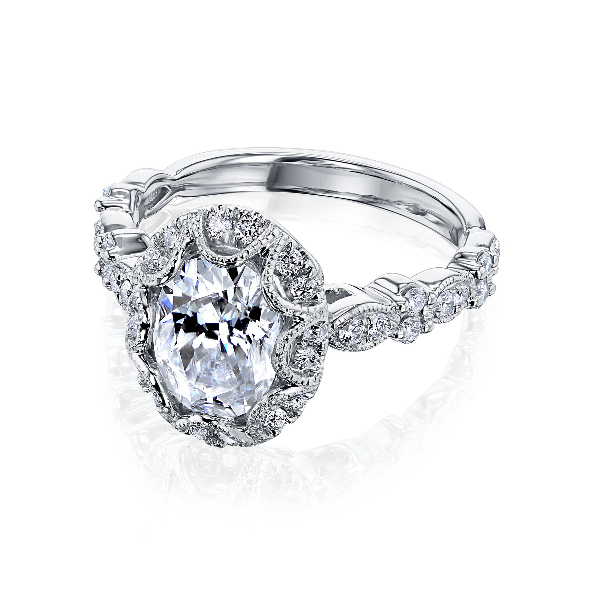 1.75 Carat Moissanite Omari Ring