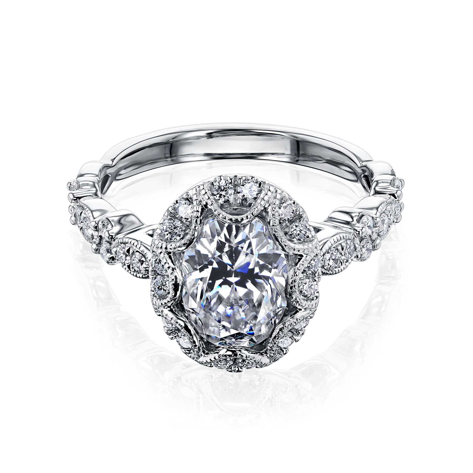 1.75 Carat Moissanite Omari Ring