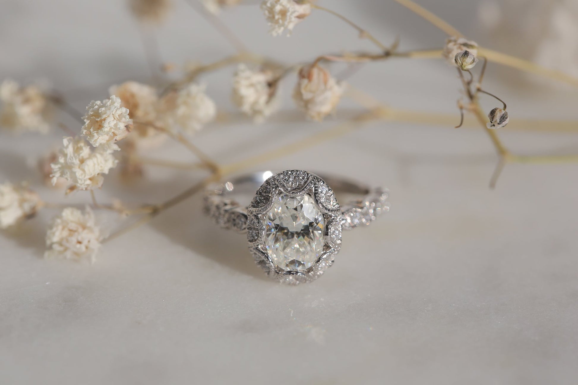 1.75 Carat Moissanite Omari Ring