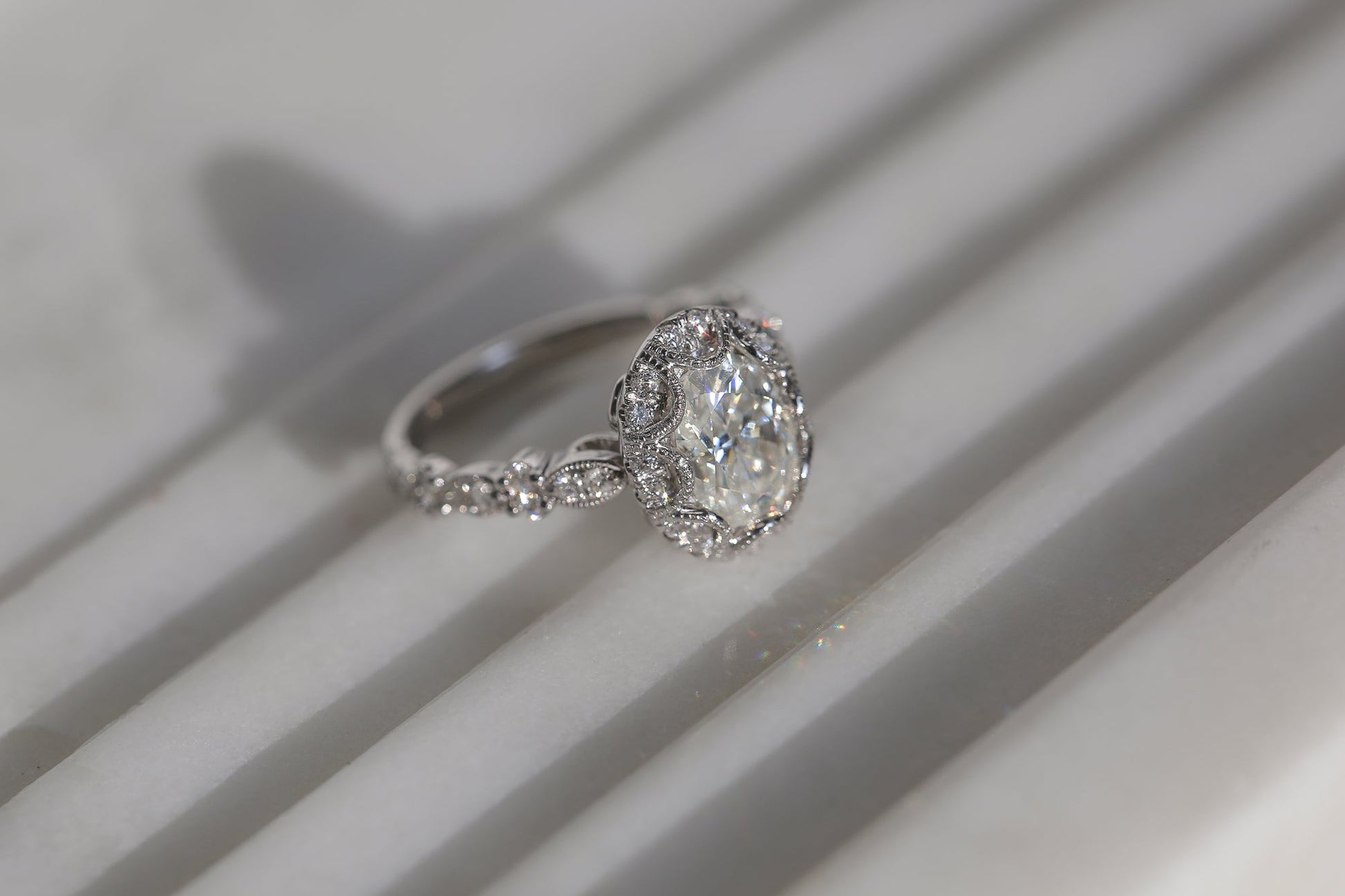 1.75 Carat Moissanite Omari Ring