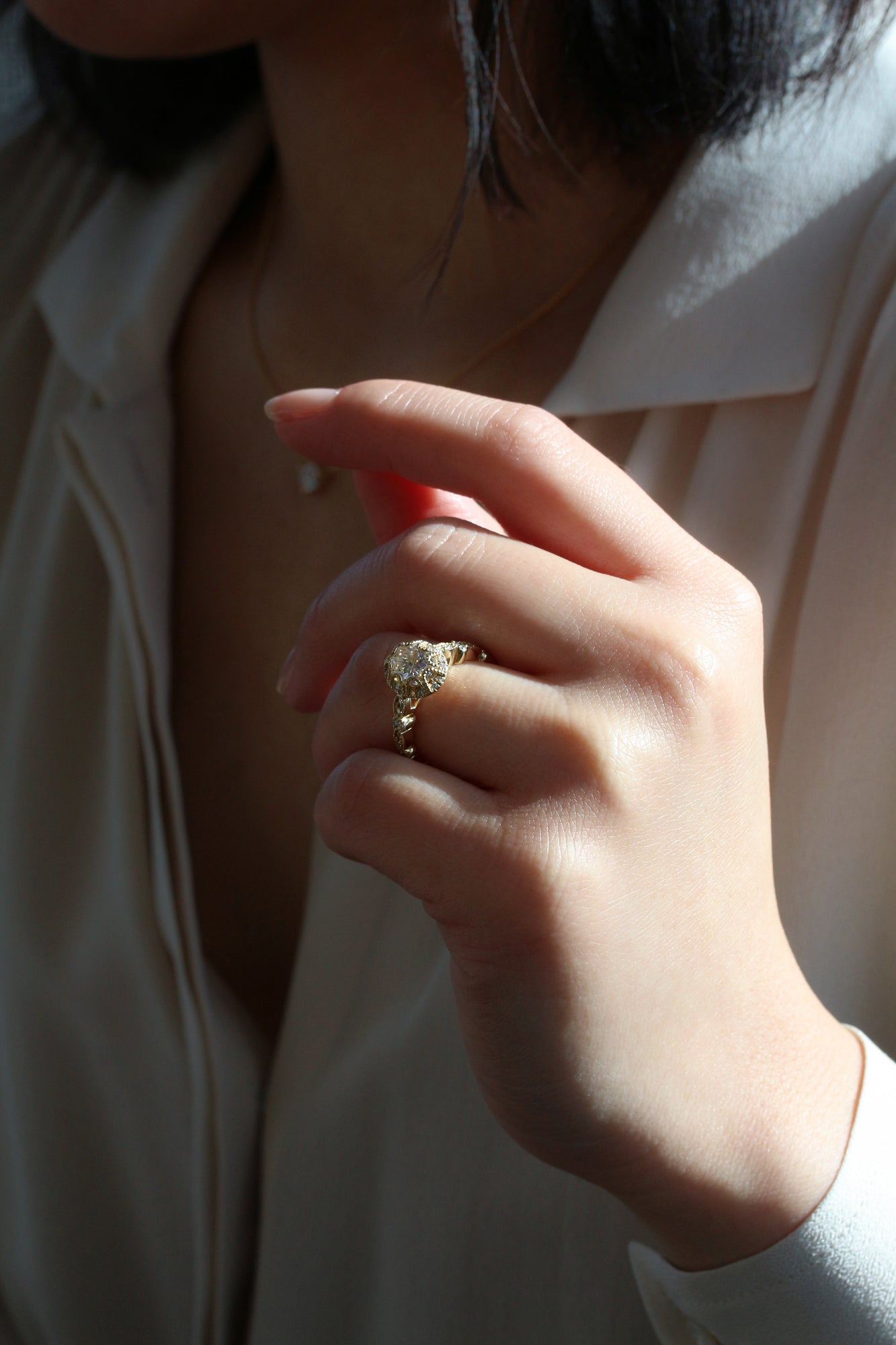 1.75 Carat Moissanite Omari Ring