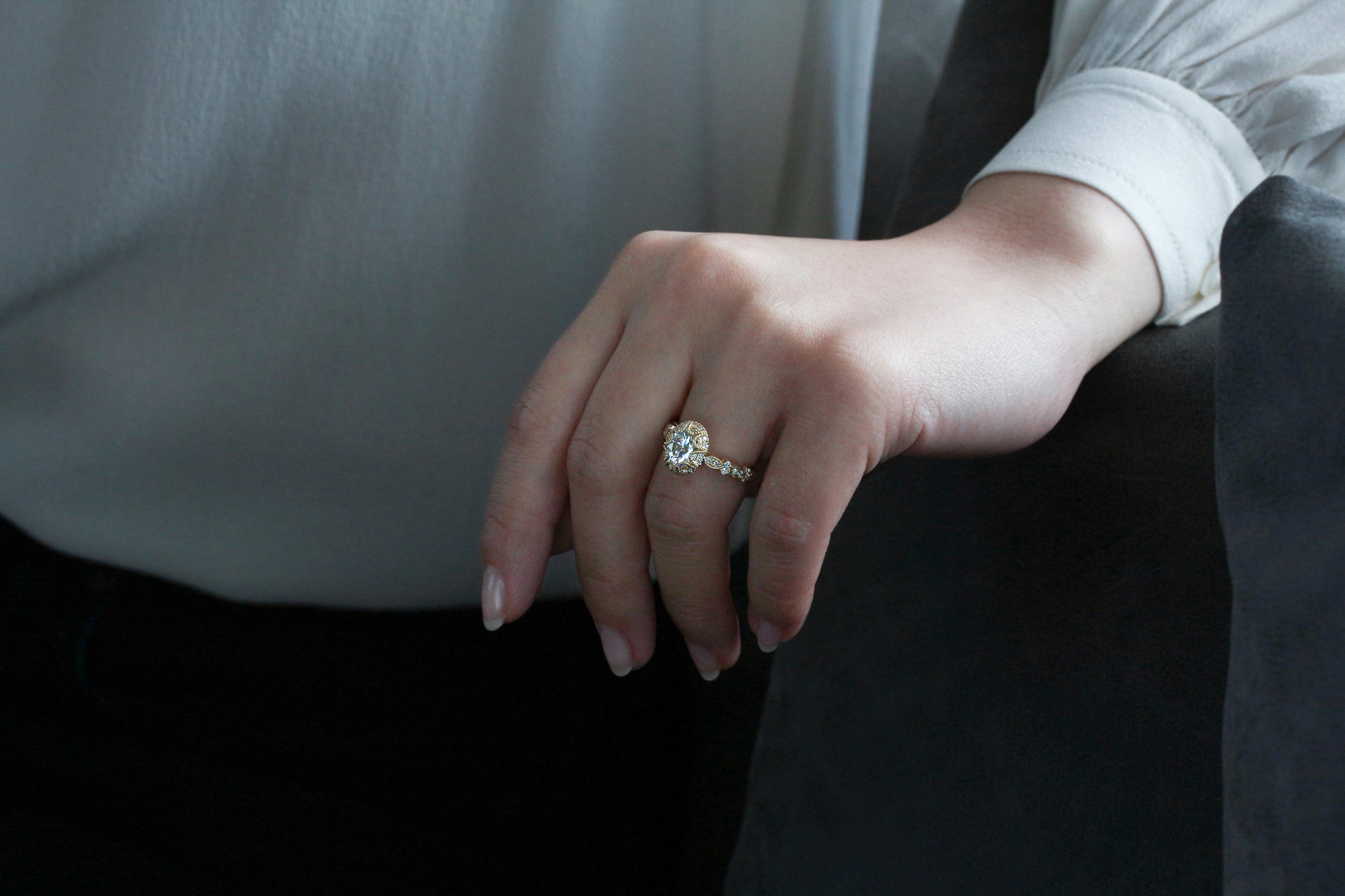 1.75 Carat Moissanite Omari Ring