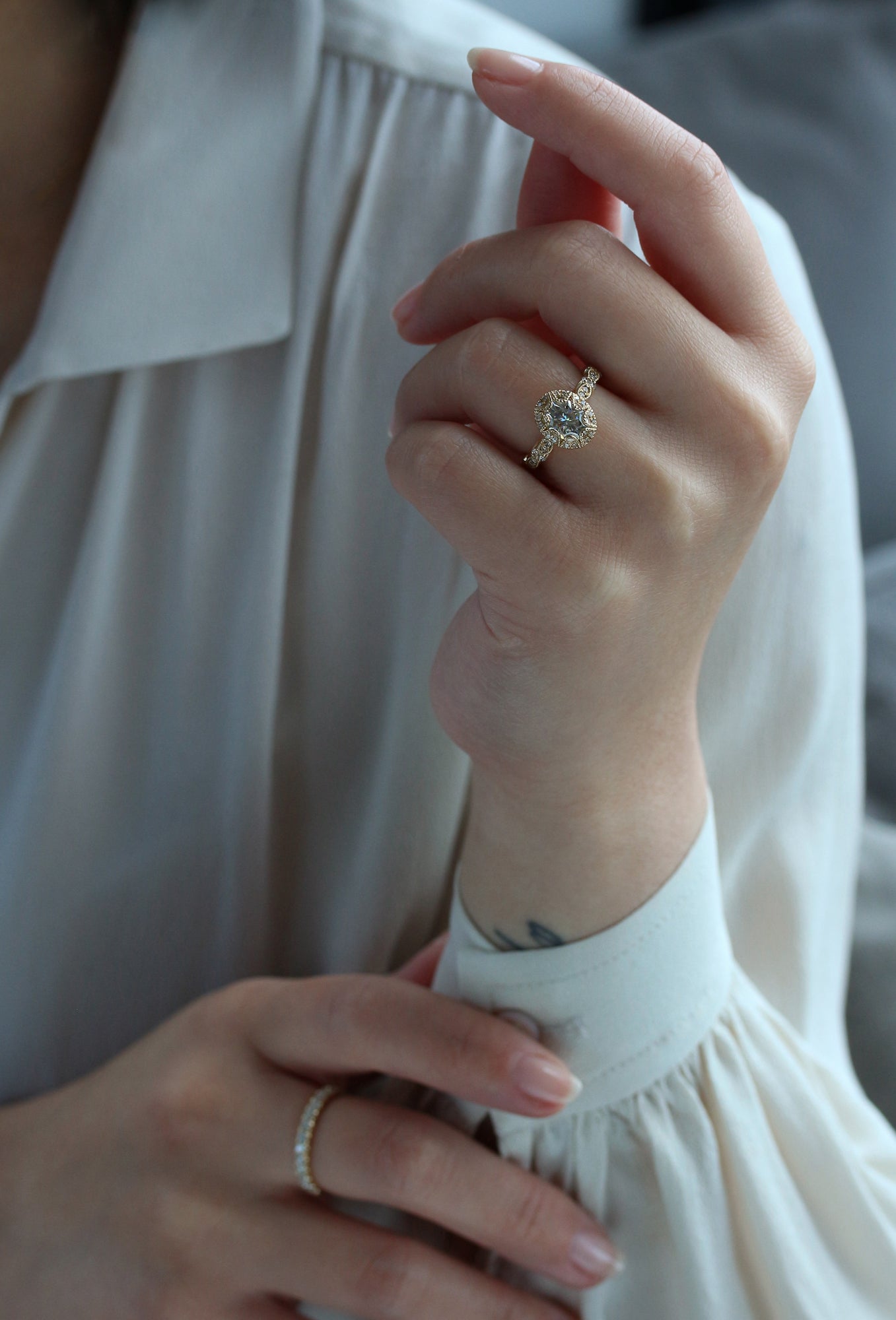 1.75 Carat Moissanite Omari Ring