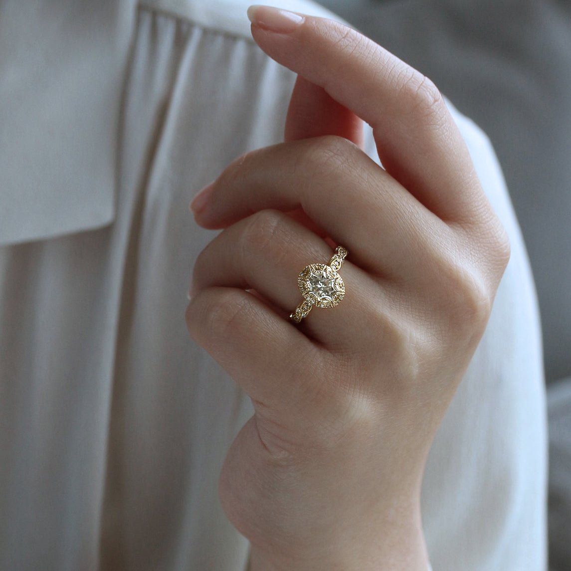 1.75 Carat Moissanite Omari Ring
