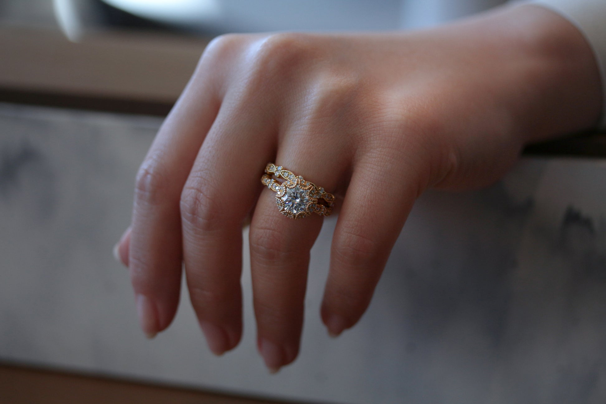 2 Carat Moissanite Rory Bridal Set