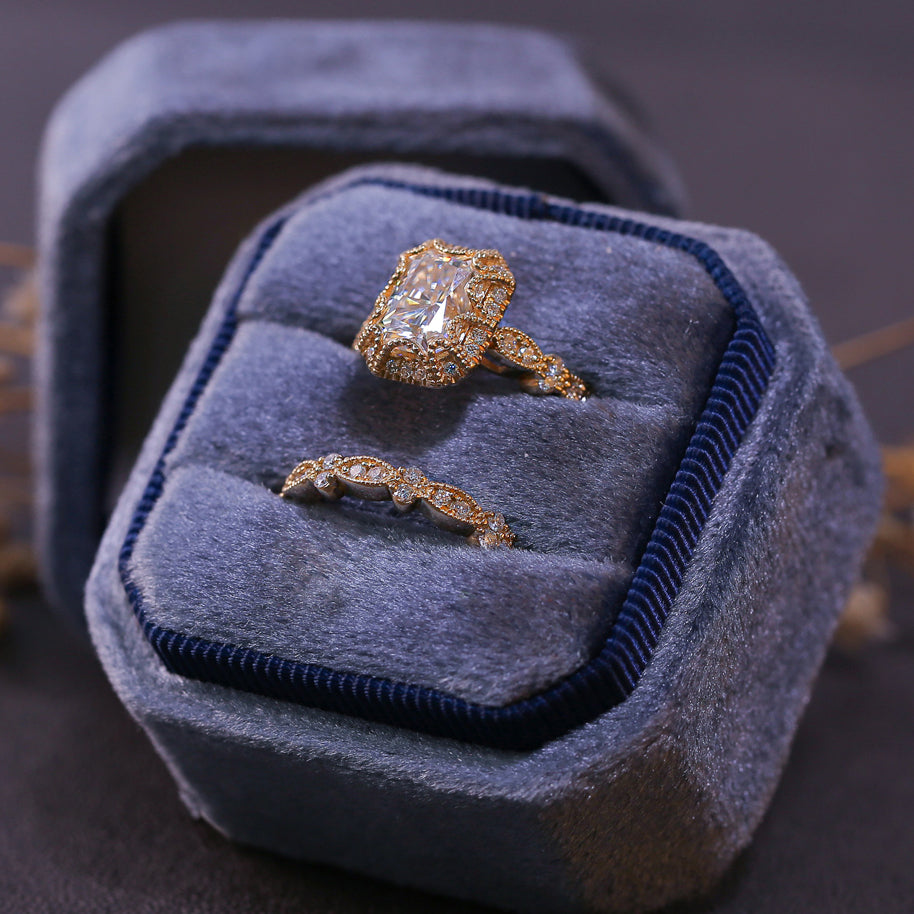 2.3 Carat Moissanite Racquel Bridal Set
