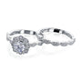 Kobelli Moissanite Wedding Ring Set