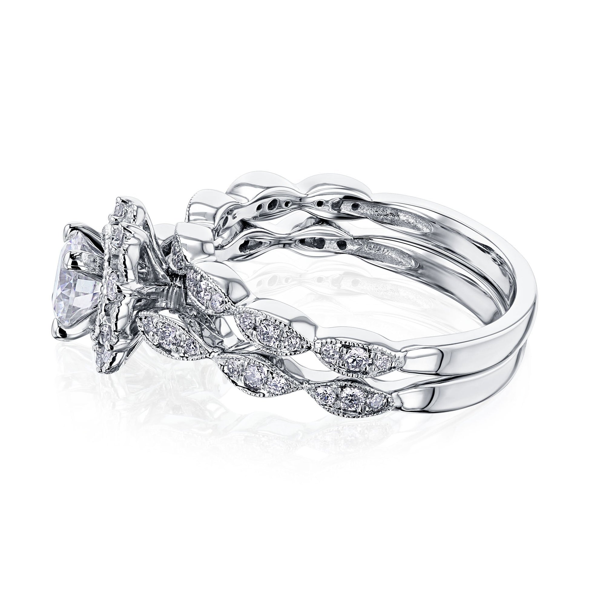 Kobelli Moissanite Wedding Ring Set