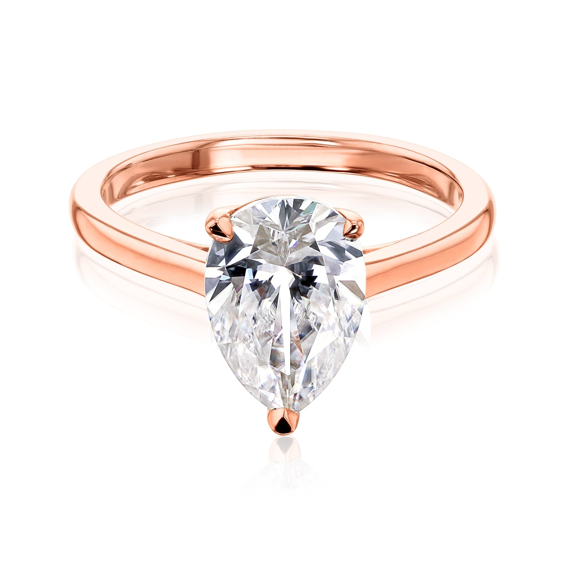 Kobelli Pauline Pear Solitaire Ring 
