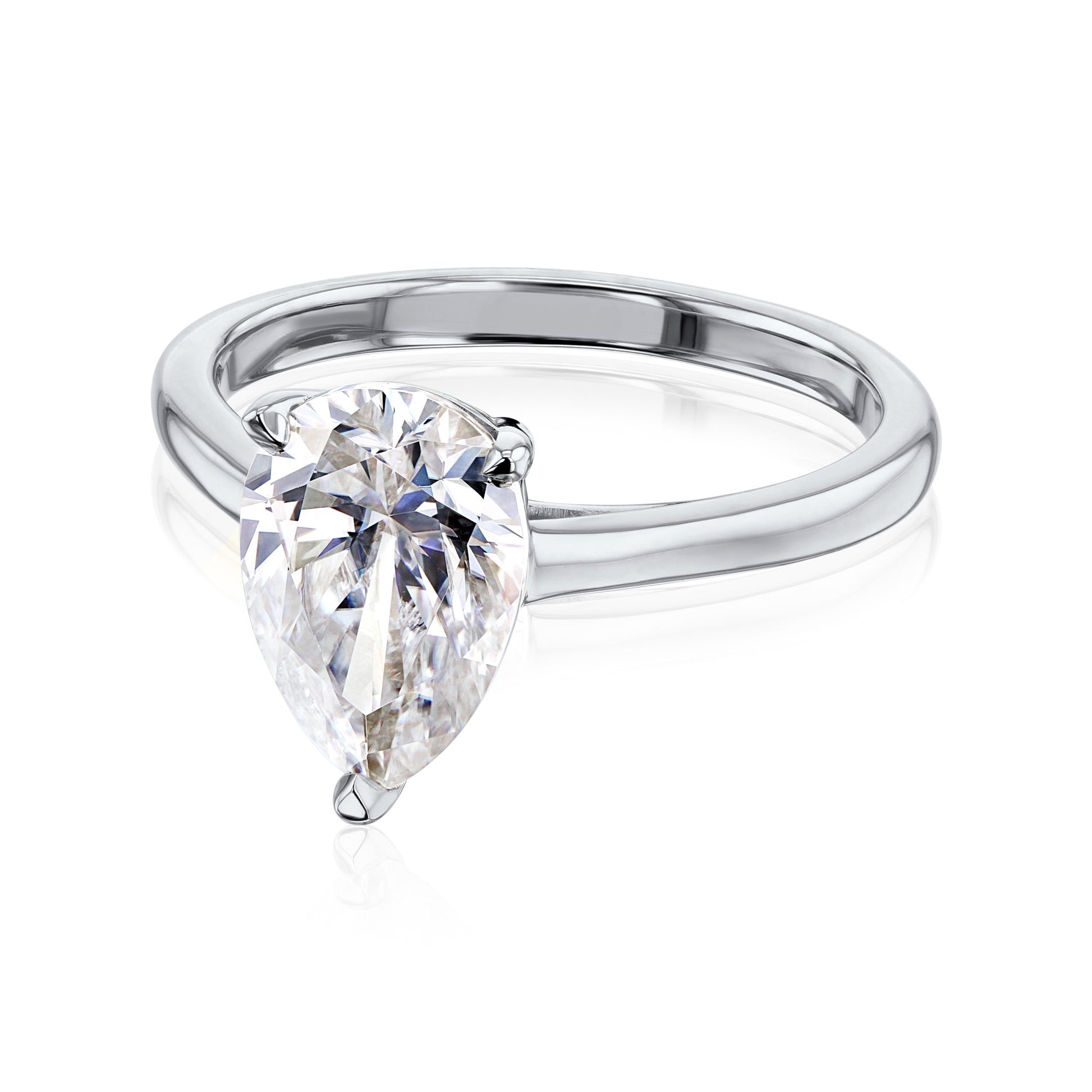 Kobelli Pauline Pear Solitaire Ring 