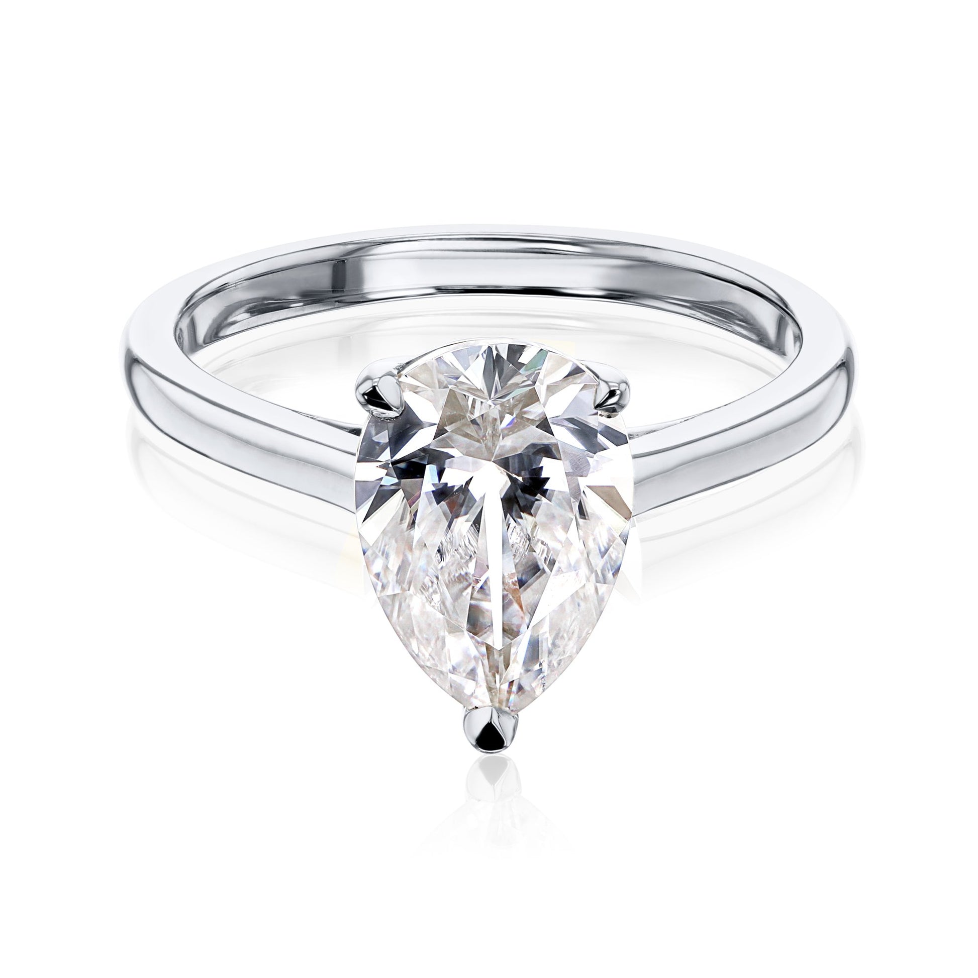 Kobelli Pauline Pear Solitaire Ring 