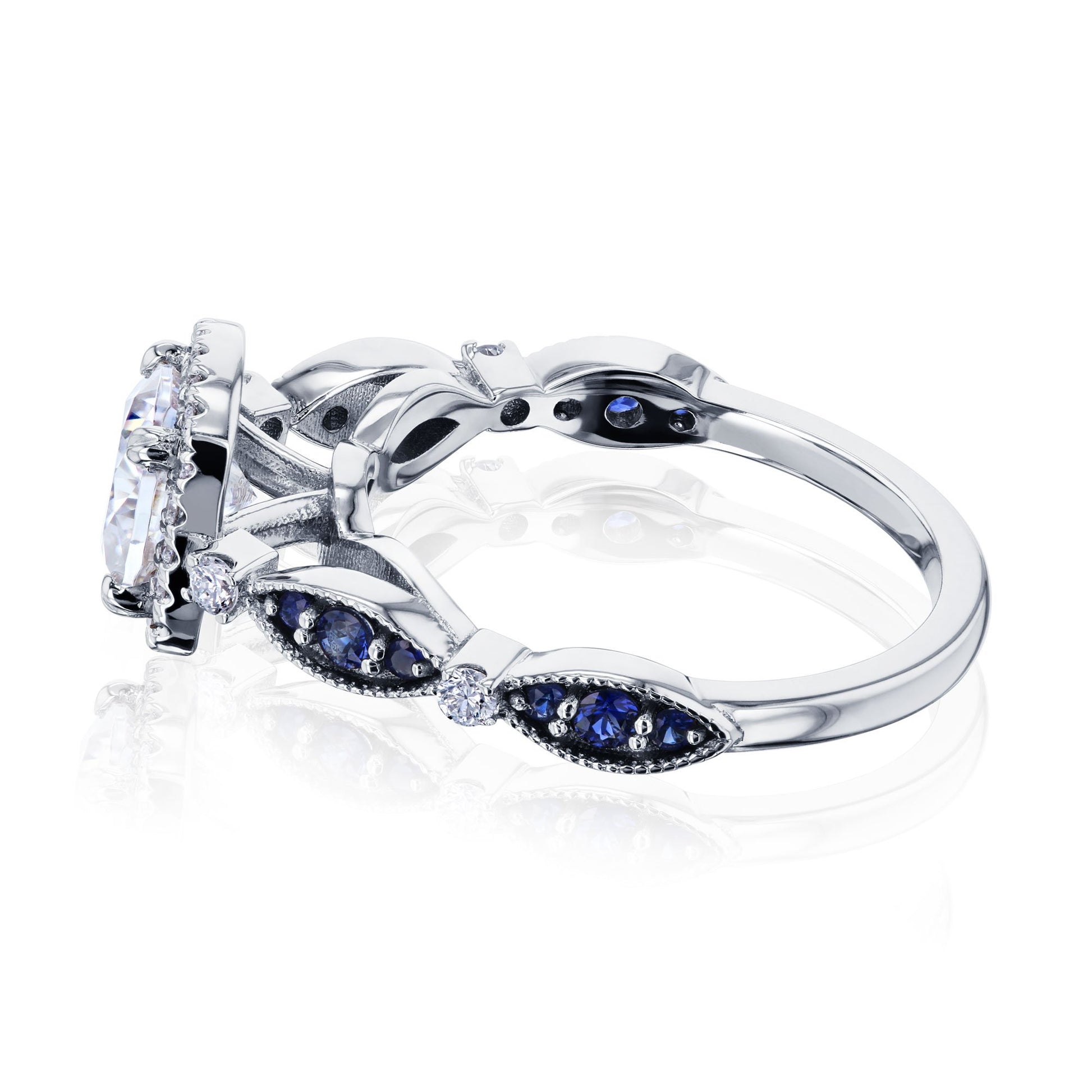 Kobelli 1 Carat Cushion Moissanite Engagement Ring