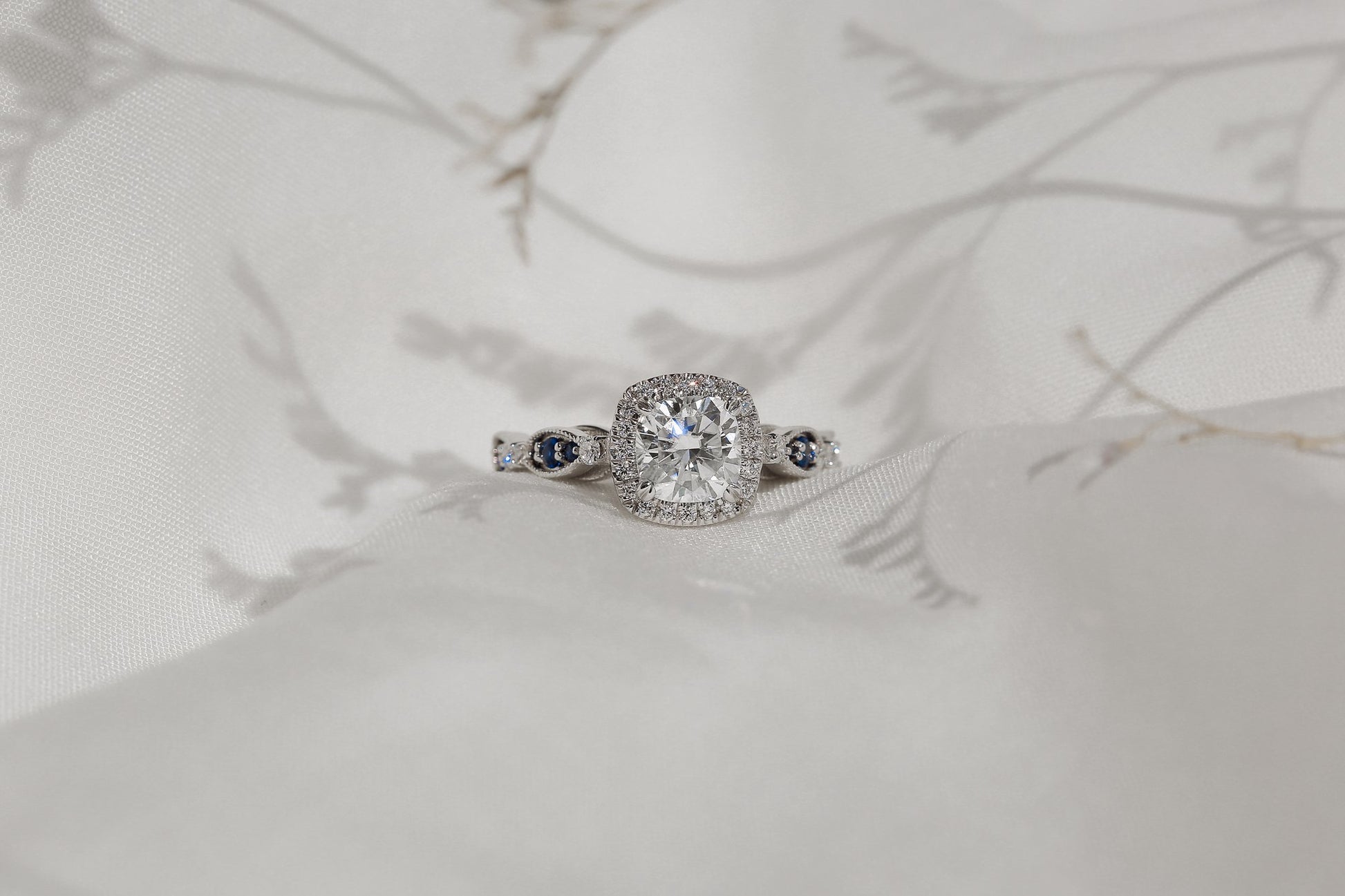 Kobelli 1 Carat Cushion Moissanite Engagement Ring