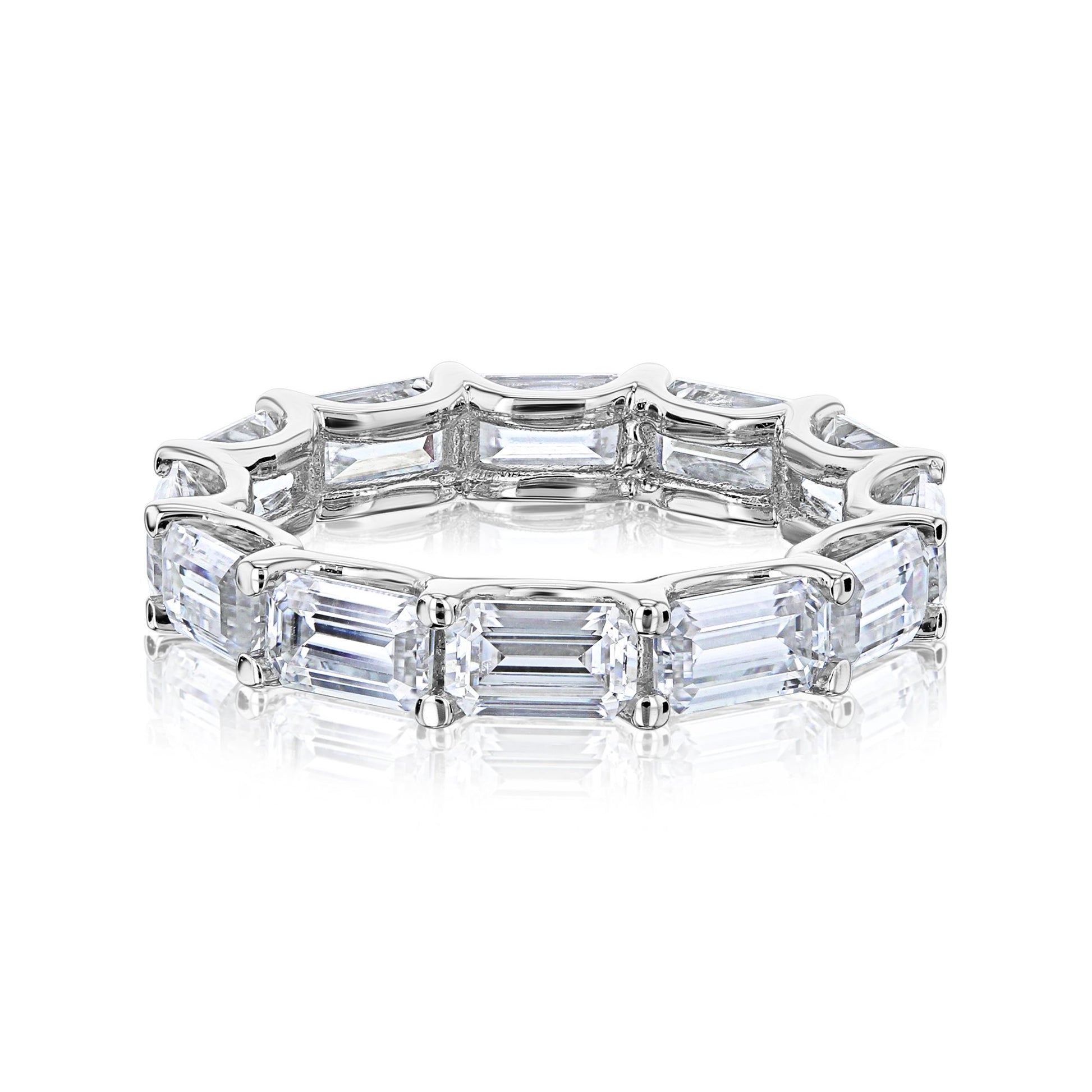 Kobelli East West Moissanite Eternity Band