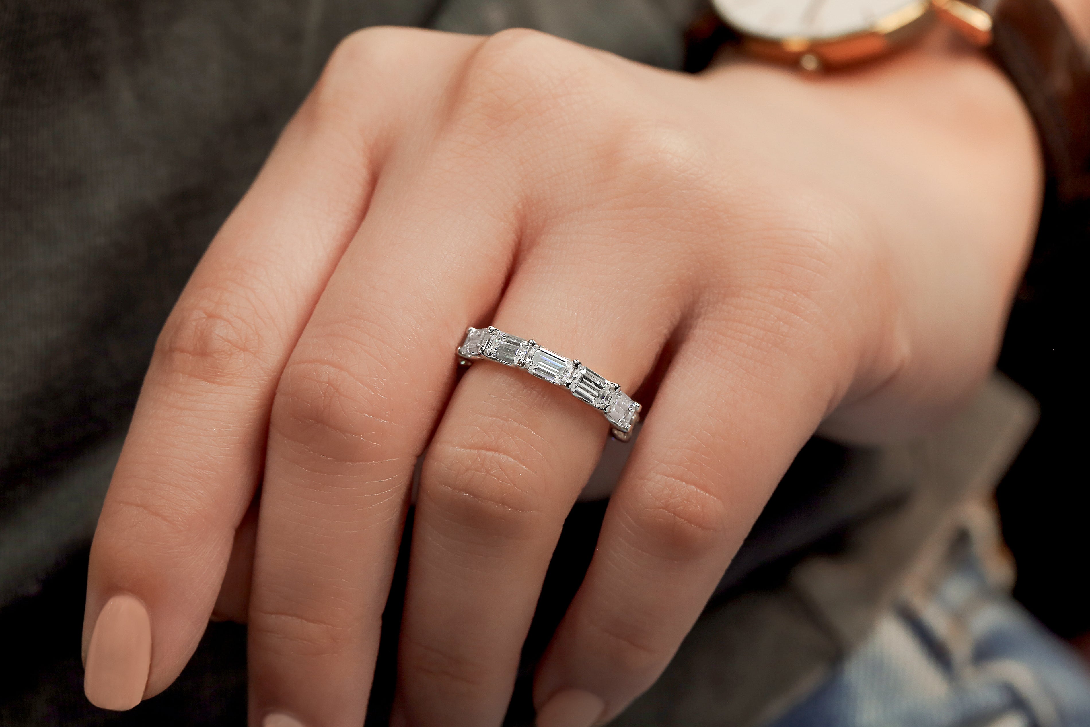 5mm Moissanite Eternity Elle Ring