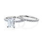 Kobelli 1.75ct Emerald Moissanite and 3/4ct TDW Lab Grown Diamond Bridal Set