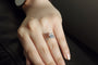 Kobelli Emerald Moissanite Butterfly Basket Engagement Ring