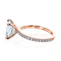 Kobelli Emerald Moissanite Butterfly Basket Engagement Ring