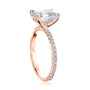 Kobelli Emerald Moissanite Butterfly Basket Engagement Ring