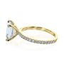 Kobelli Emerald Moissanite Butterfly Basket Engagement Ring