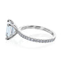 Kobelli Emerald Moissanite Butterfly Basket Engagement Ring