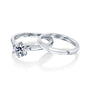 Kobelli 1ct Moissanite 6-Prong Solitaire Bridal Set