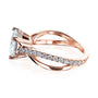 Kobelli 2 Carat Lab-grown Diamond Accented Ribbon Bypass Moissanite Engagement Ring