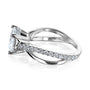 Kobelli 2 Carat Lab-grown Diamond Accented Ribbon Bypass Moissanite Engagement Ring