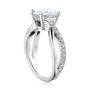 Kobelli 2 Carat Lab-grown Diamond Accented Ribbon Bypass Moissanite Engagement Ring