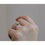 Kobelli 2 Carat Lab-grown Diamond Accented Ribbon Bypass Moissanite Engagement Ring