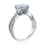 Kobelli Ribbon Bypass Oval Moissanite Engagement Ring