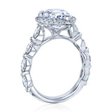 Kobelli The Cristina Pear Moissanite Engagement Ring