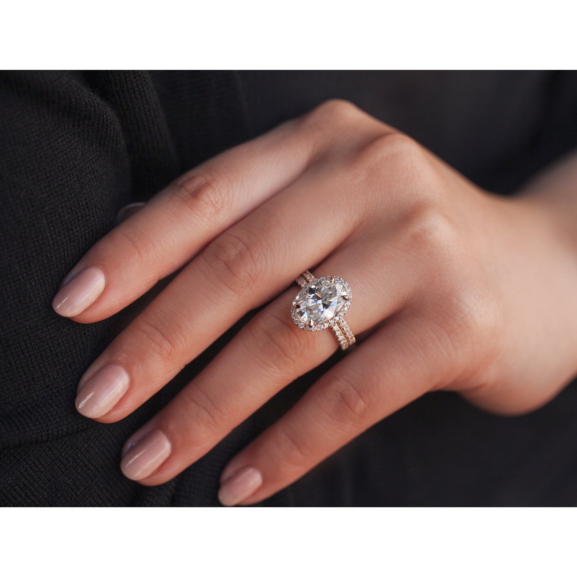 Kobelli Moissanite Wedding Ring Set