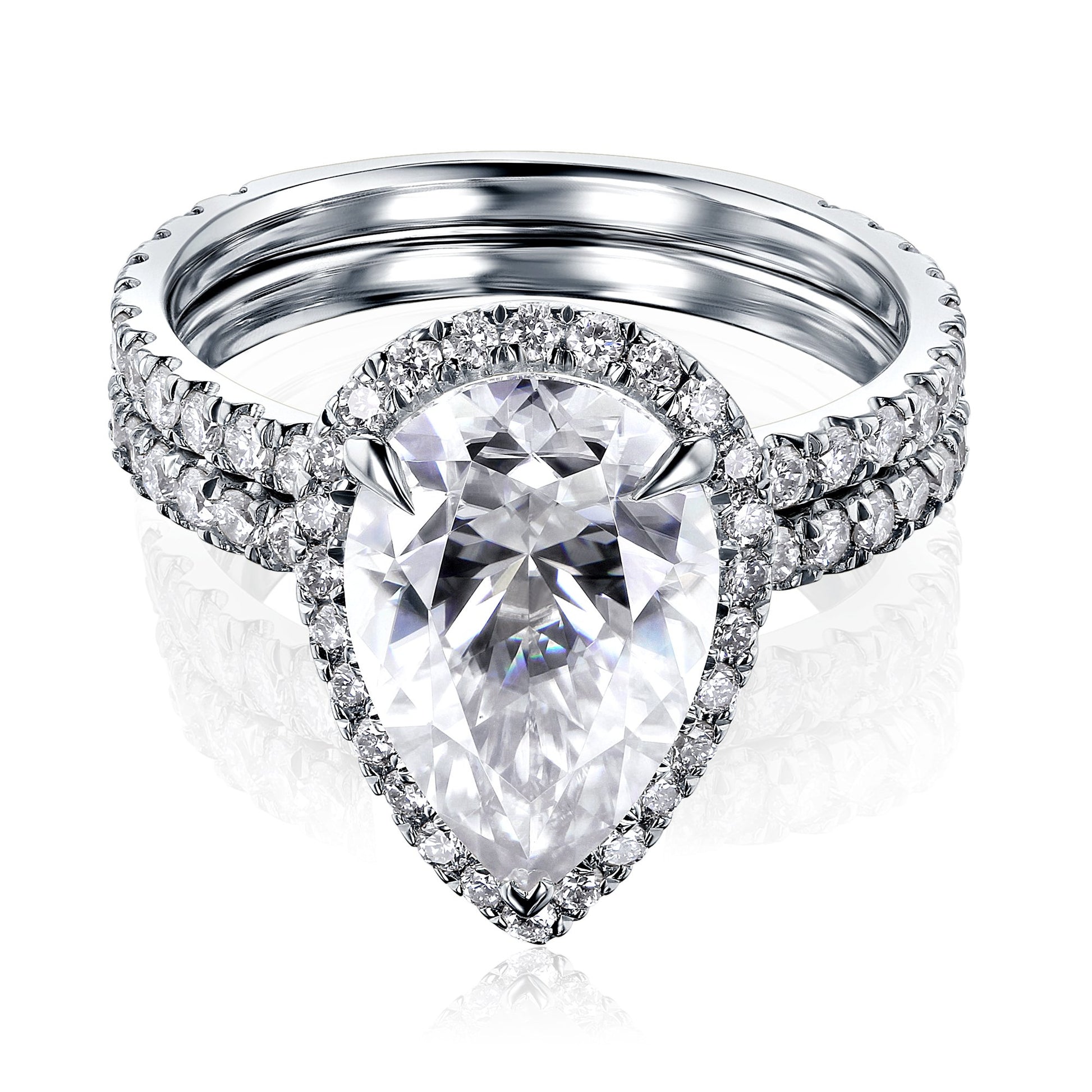 Kobelli Paige Moissanite Bridal Set