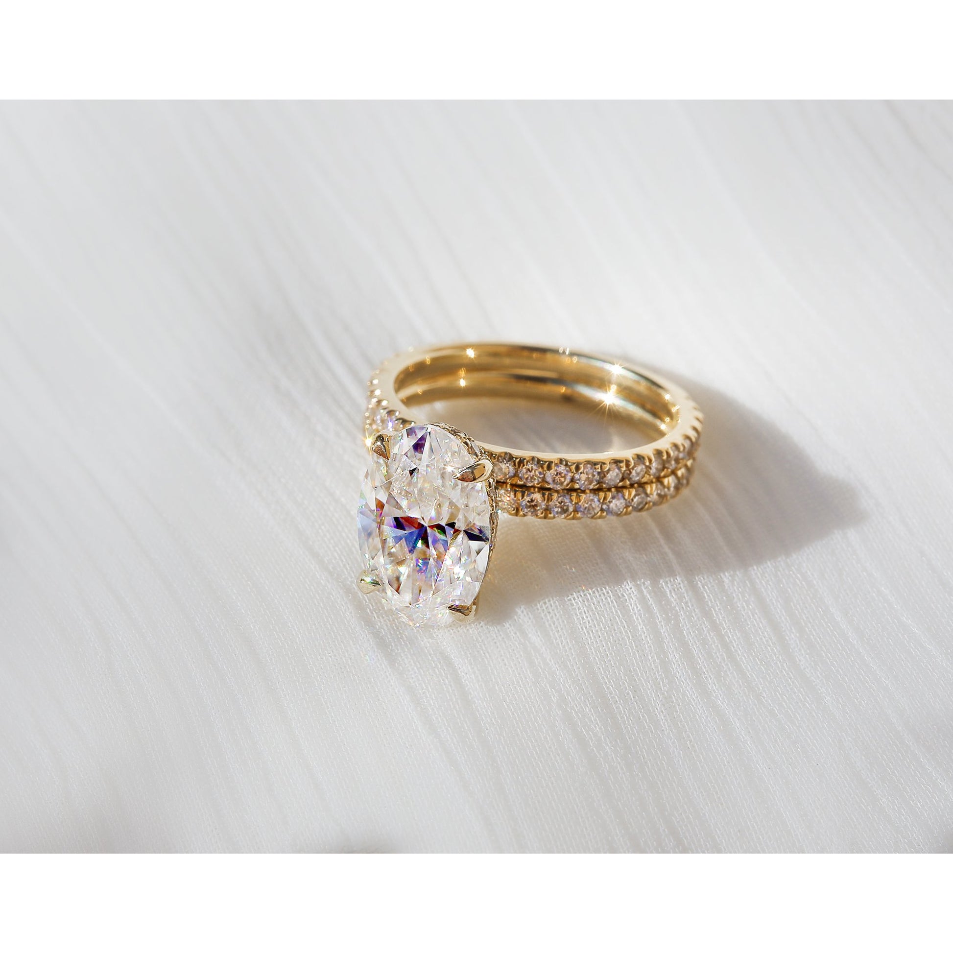 Kobelli Moissanite Wedding Ring Set