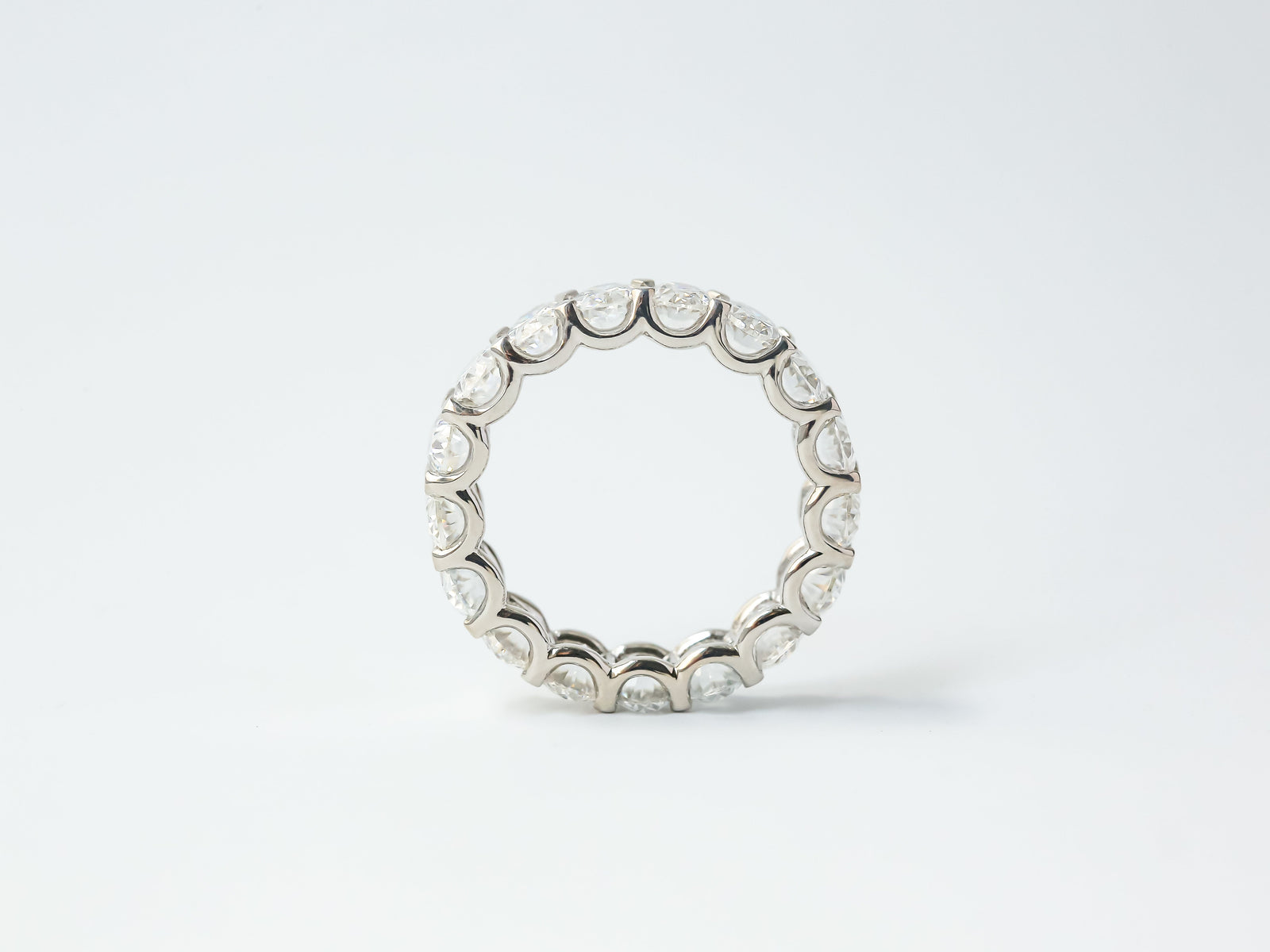 8.5ct.tw Oval Moissanite Eternity Ring Band in 14k Gold 8.5ct.tw Oval Moissanite Eternity Ring Band in 14k Gold