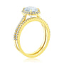 Kobelli 1.5ct Classic Oval Moissanite Halo Bridal Set