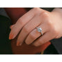 Kobelli Cushion Moissanite Floating Halo Ring