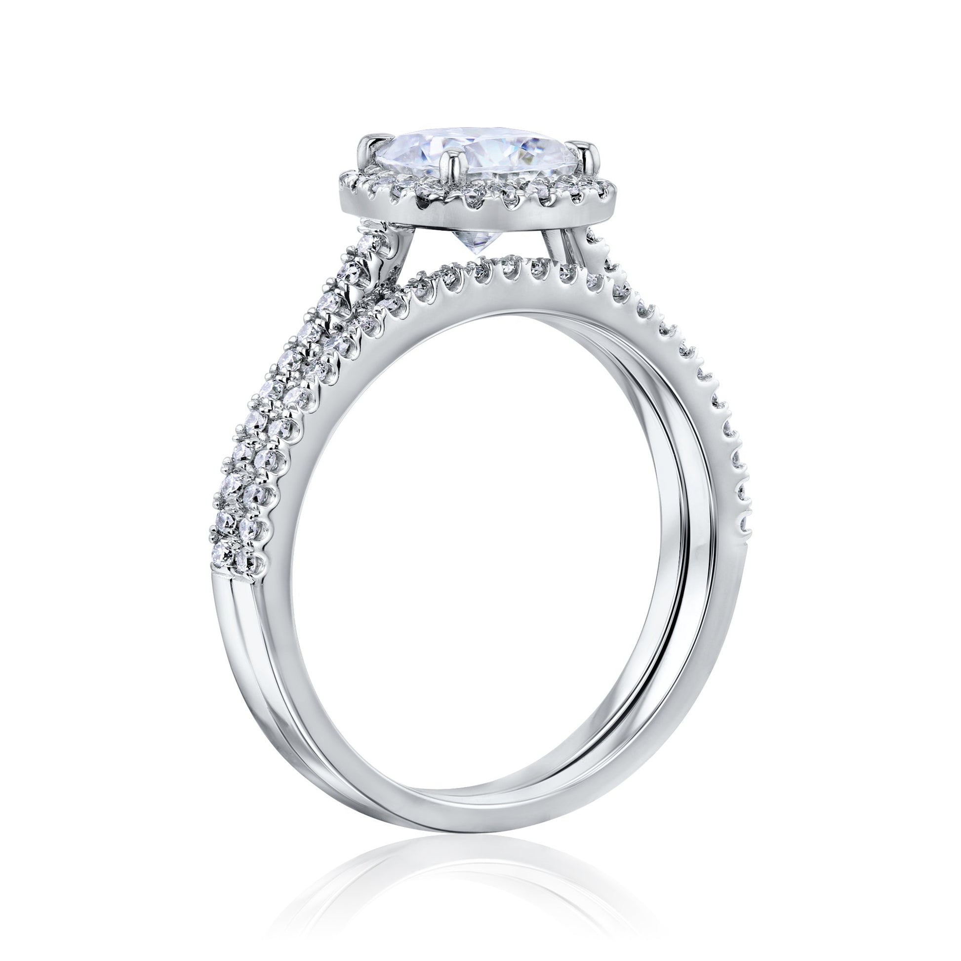 Kobelli Moissanite Wedding Ring Set