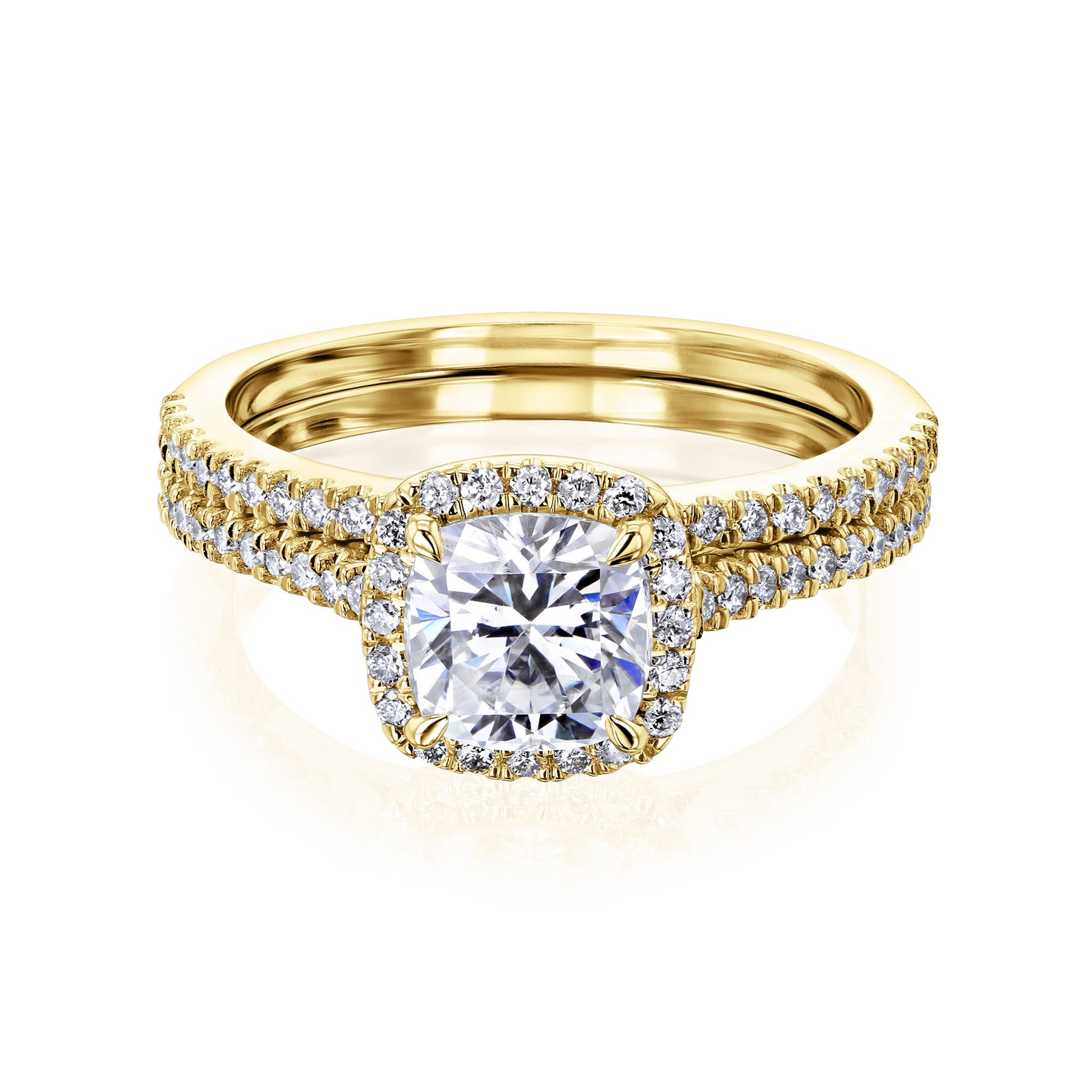 Kobelli Moissanite Wedding Ring Set