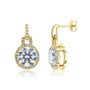 Kobelli 9.5mm Moissanite Dangle Earrings